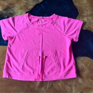 LILLY PULITZER Pink Short Sleeve Sweatshirt/Swim Cover Up